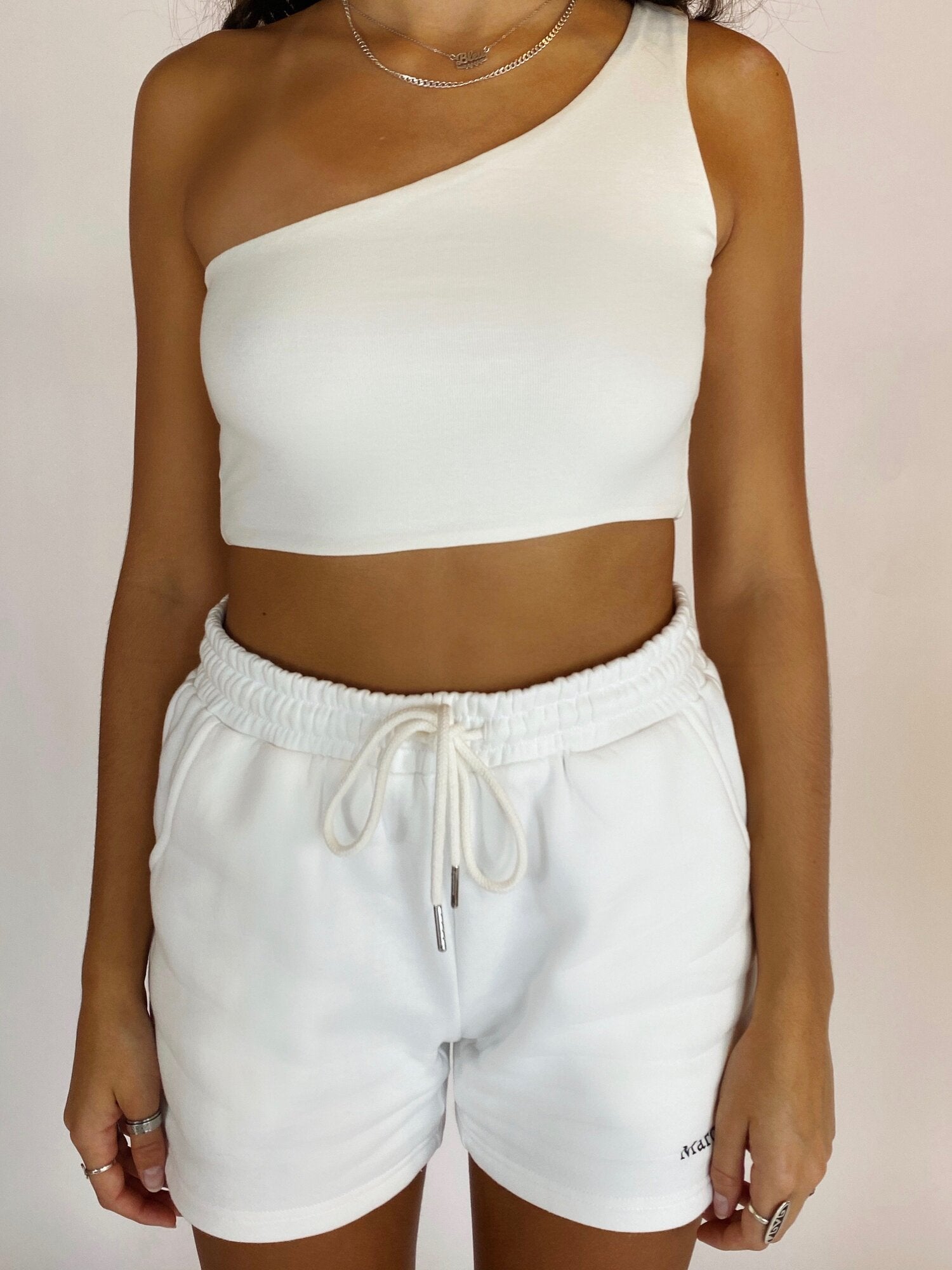 One Shoulder Top - Off White