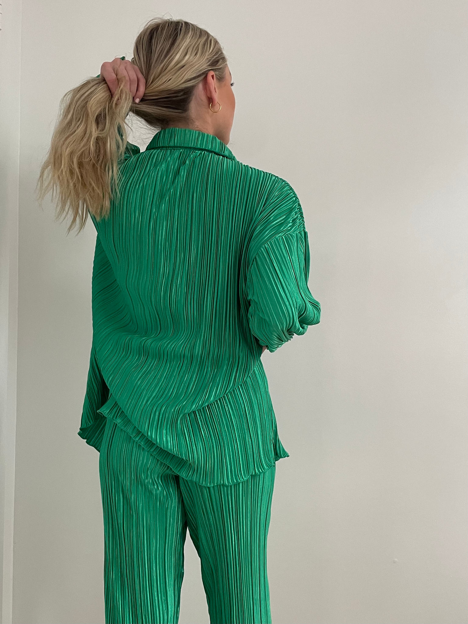 The Flynn Matching Two Piece Set-Emerald Green