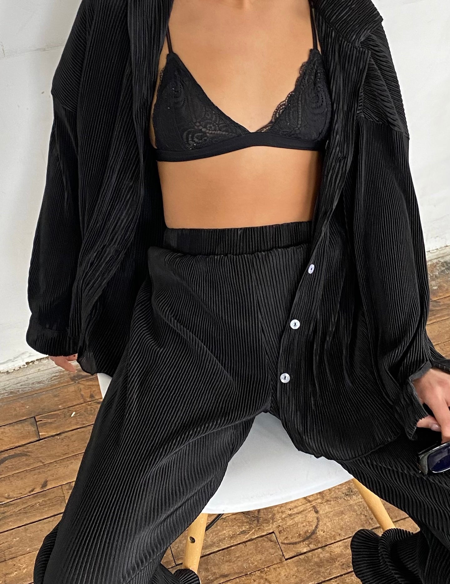 The Flynn Matching Two Piece Set-Black