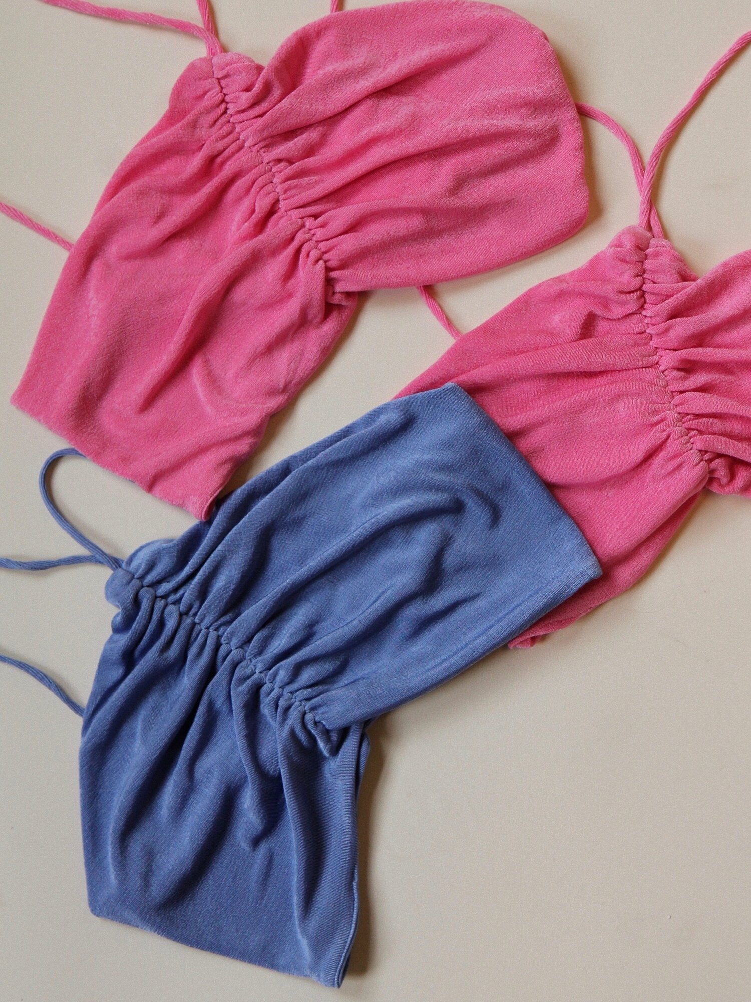 The Lydia Top-Periwinkle, Pink, & Black