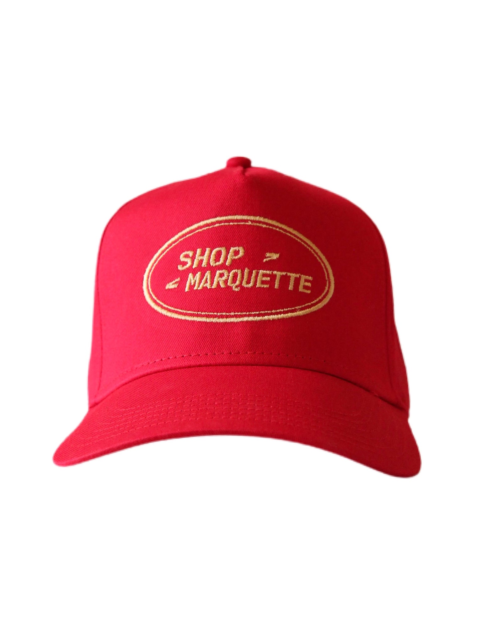 Marquette Trucker Hat-Red